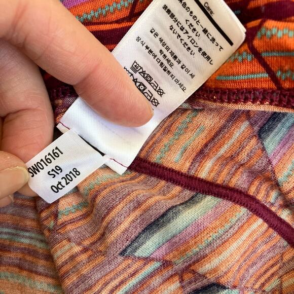 SmartWool Sz XL Merino Base Layer 150 Short Sleeve T-shirt Habanero Print Red - Picture 14 of 16